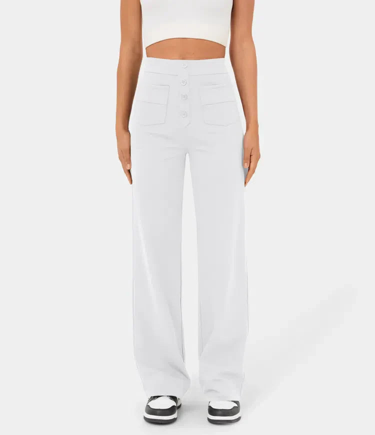 Elastische Hose mit hoher Taille Lala